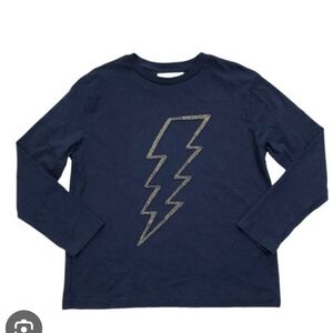 Zara Navy Blue Kids Shirt with Lightning Bolt